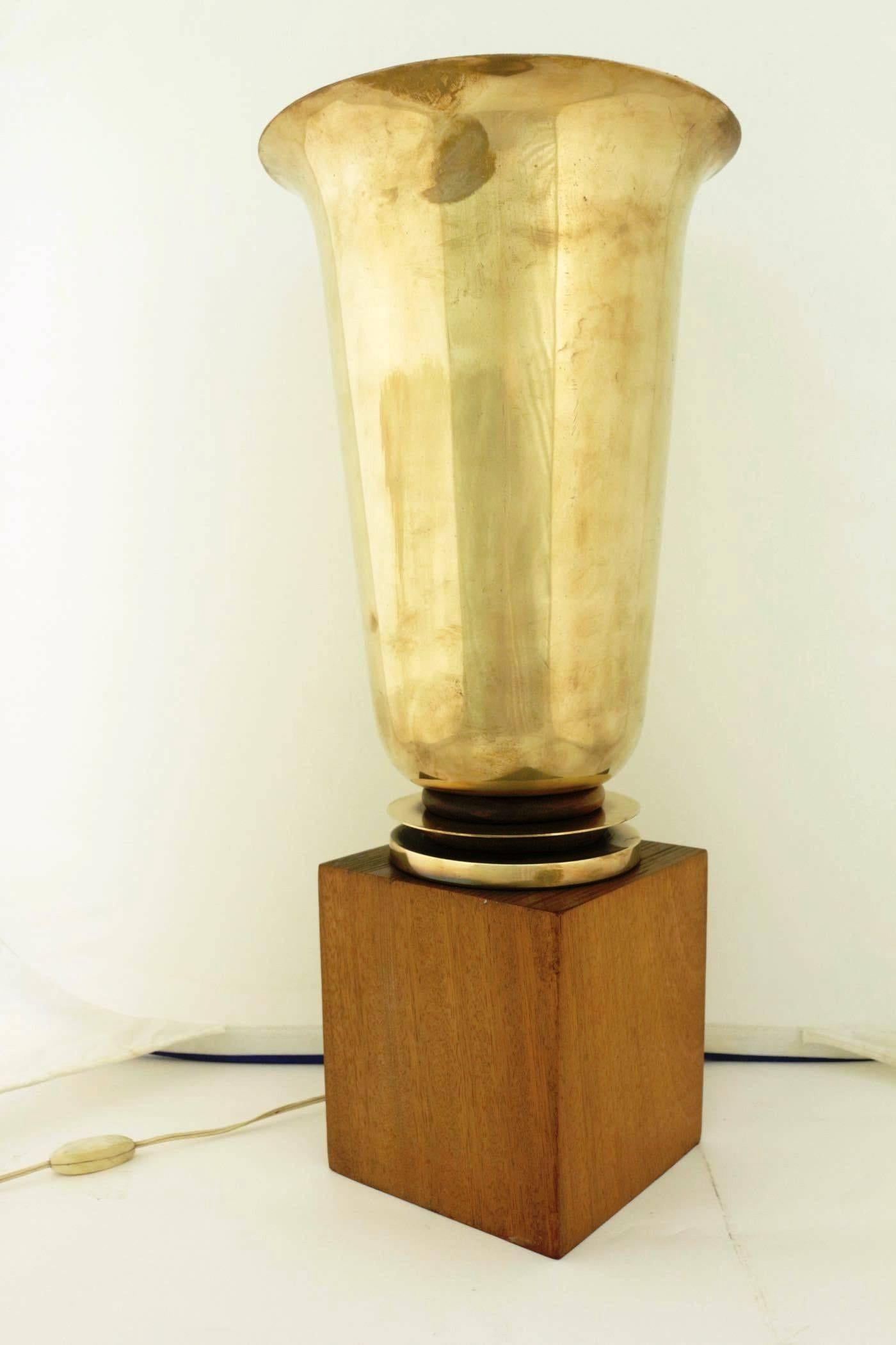 Beautiful Art Deco Period Table Lamp, in the Taste of Ruhlmann, France, 1930s In Excellent Condition In Saint-Ouen, FR