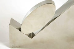Beautiful Sculpture by Emile Gilioli, "Espace Ovale", France, 1976