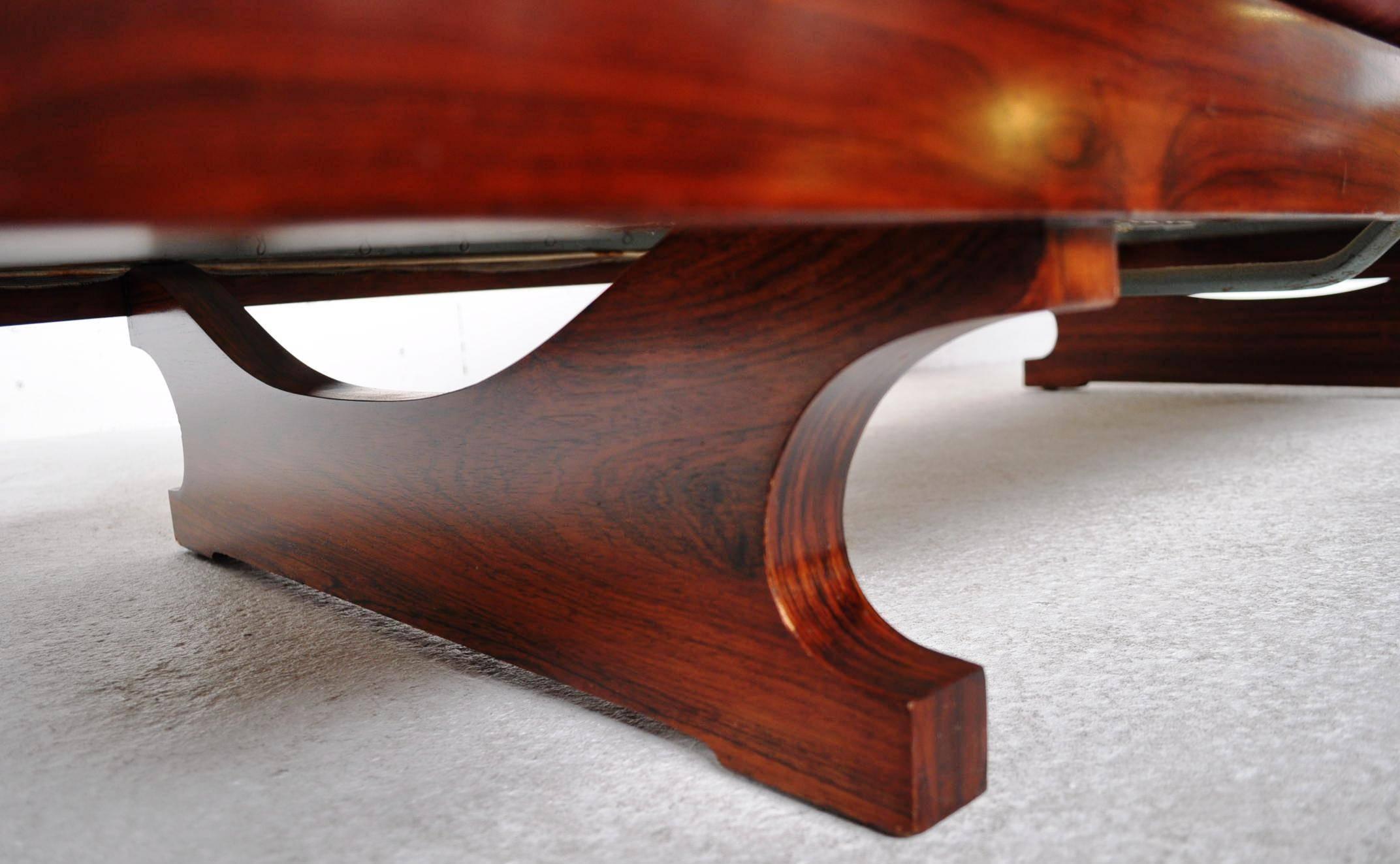 GS 195 Sofa Daybed by Gianni Songia for Sormani in Brazilian Rosewood 1