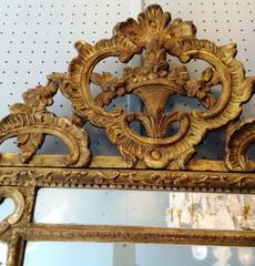 Nice French Regence Period Mirror, Carved Gilt Wood, France, 18th Century
