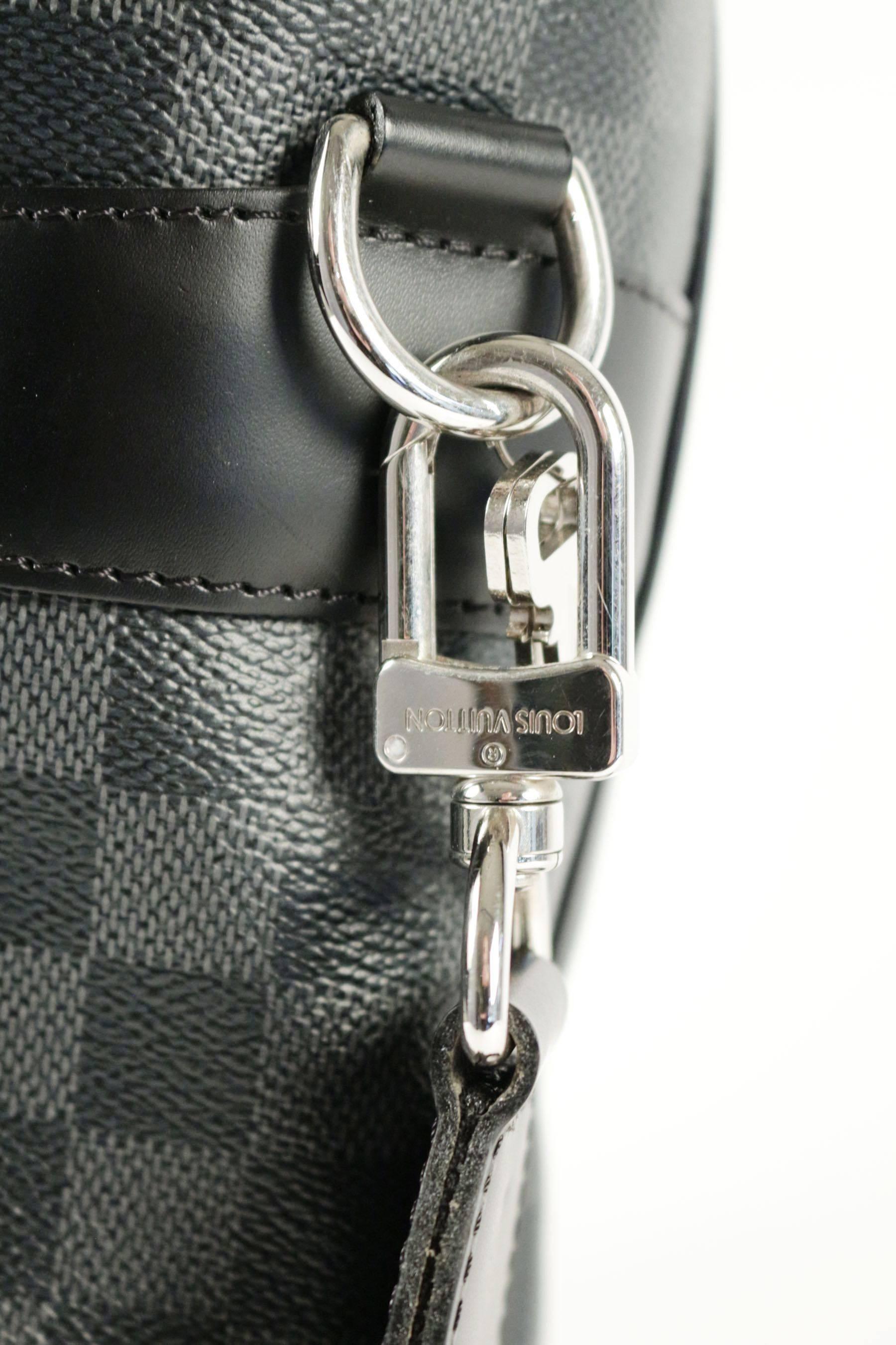 Pre-Owned Tadao Bag by Louis Vuitton, Grey and Black 5