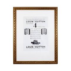 Original Vintage French Louis Vuitton Luggage Ad from the 1930's