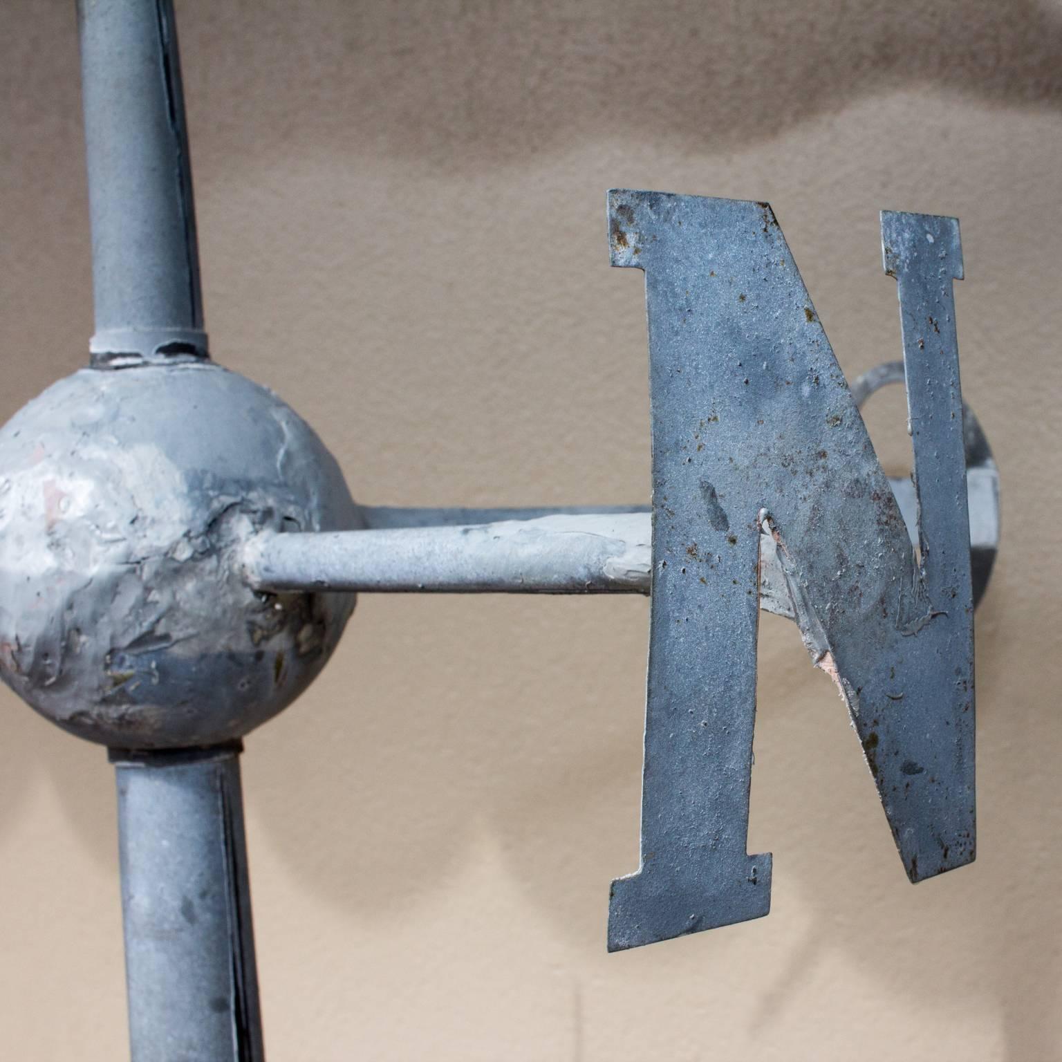 19th Century French Zinc Rooftop Weathervane Finial 2