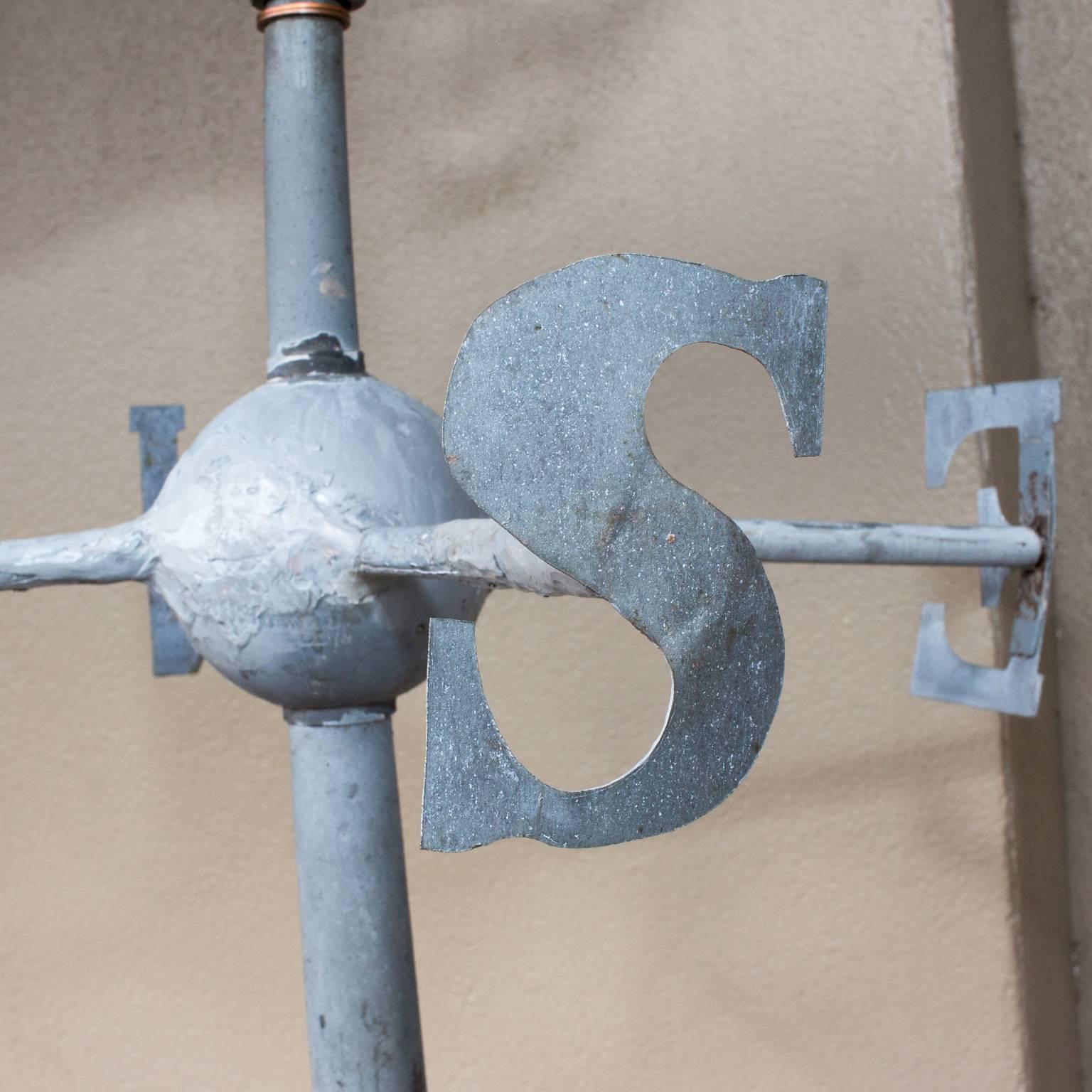 19th Century French Zinc Rooftop Weathervane Finial 3