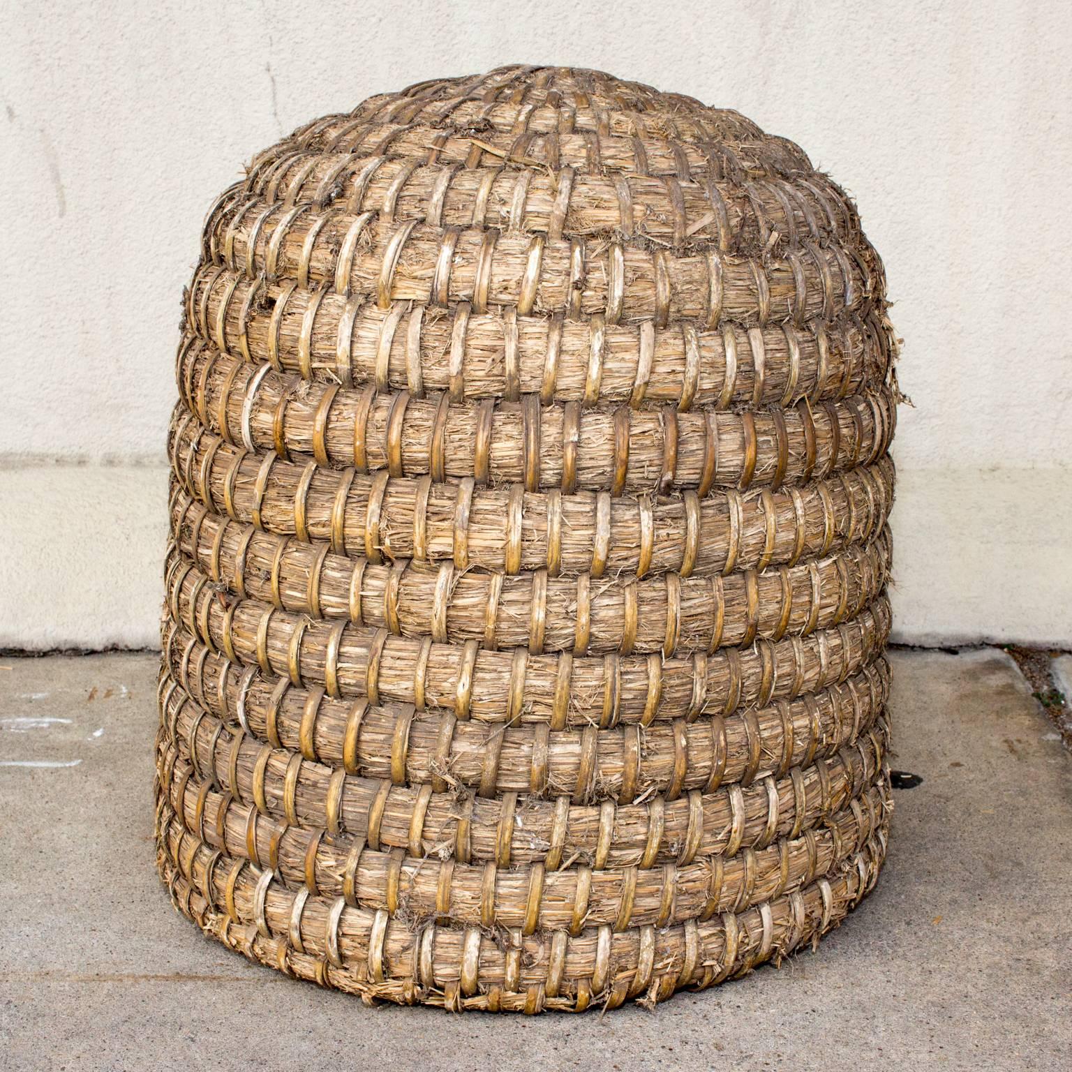 For centuries, beekeepers have used “skeps,” carefully designed domed baskets, to house their hives. Bees need a clean, dry place to make a home and these were common sights in Medieval Europe. Northern European beekeepers migrated from logs to