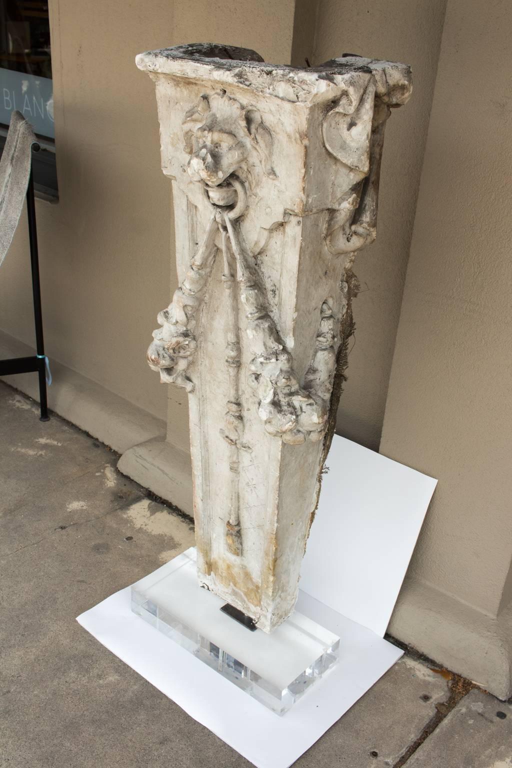 A truly exceptional original architectural fragment recently discovered in Bruges, Belgium and is the considered the original 