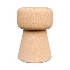 Oversized Portuguese Champagne Cork Stool Side Table Indoor Outdoor