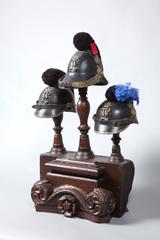 Set of Three Bavarian Officer's "Raupenhelme" Helmets