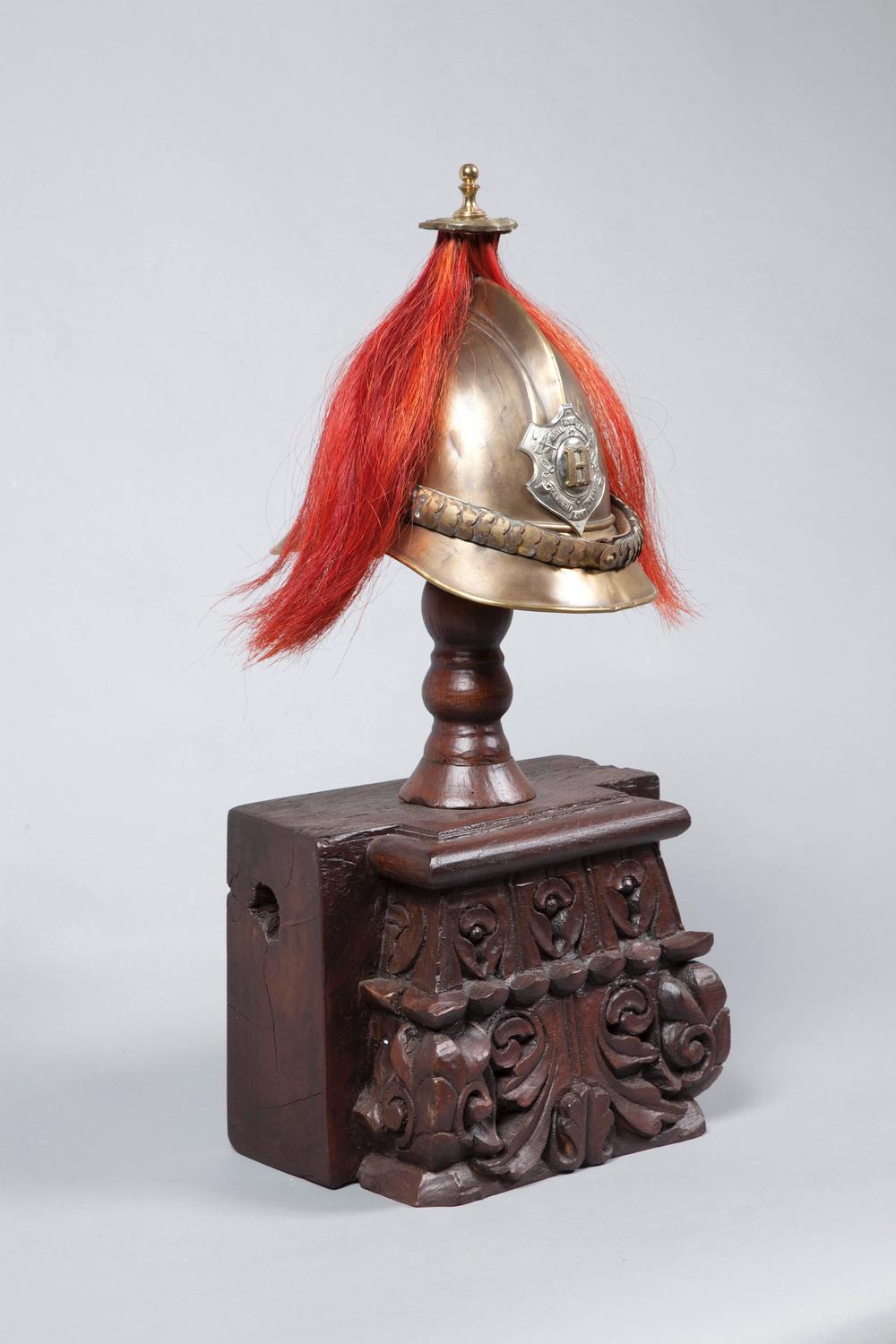 19th Century German Pickelhaube Helmet with Horse Hair Parade Plume at