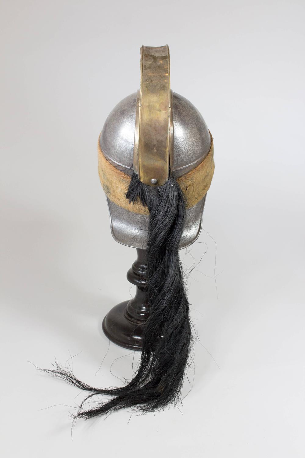 19th C. French Officer's Dragoon Helmet with Horse Hair Tail at 1stdibs