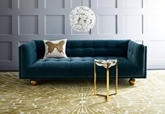 Globo Drinks Acrylic and Polished Brass Side Table by Jonathan Adler