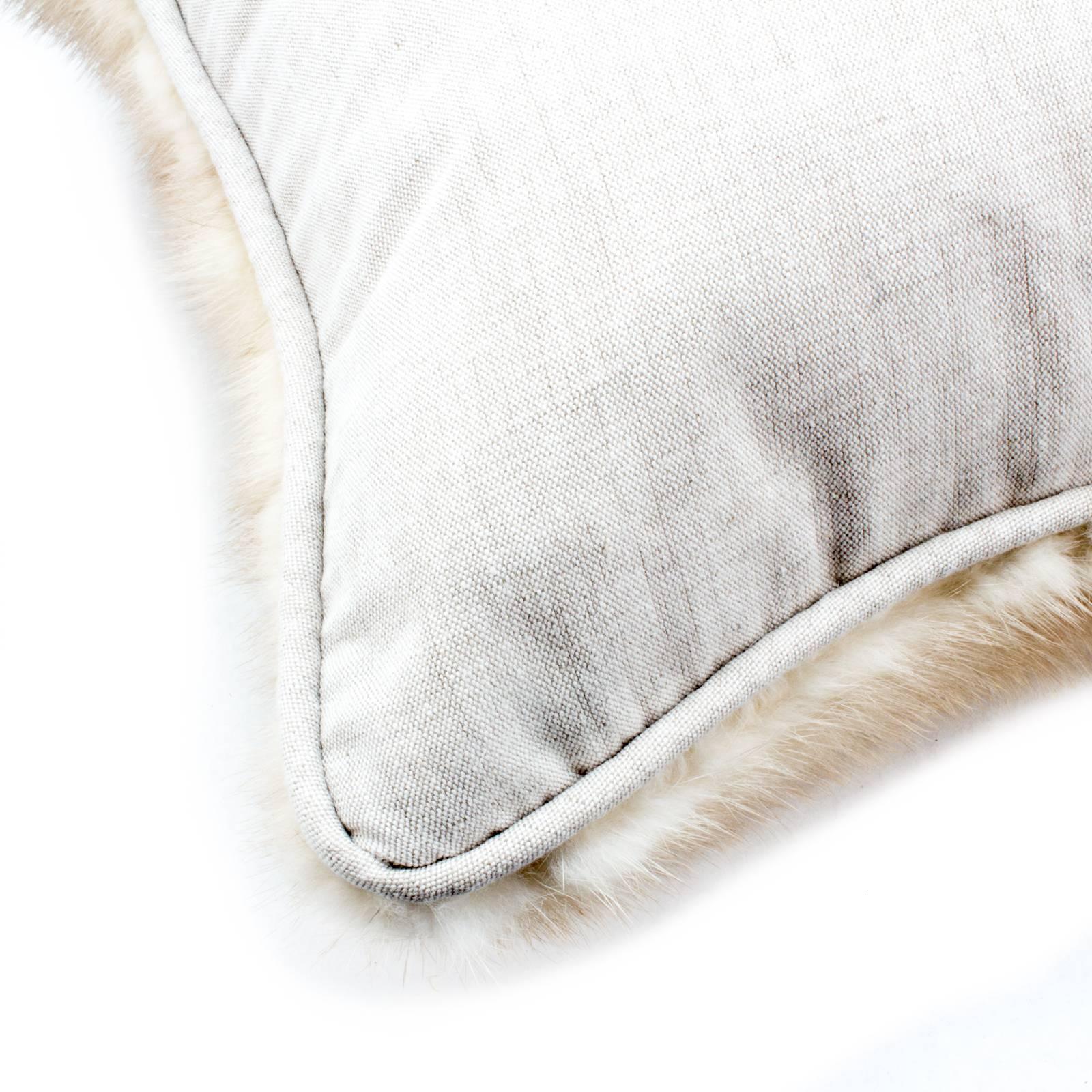 This luxurious vintage mink pillow is a lovely way of adding luxe texture to your living area. The blond coloring works well with neutral spaces, adding a touch of glamour with their soft texture. Just this one available.

Measures: 16