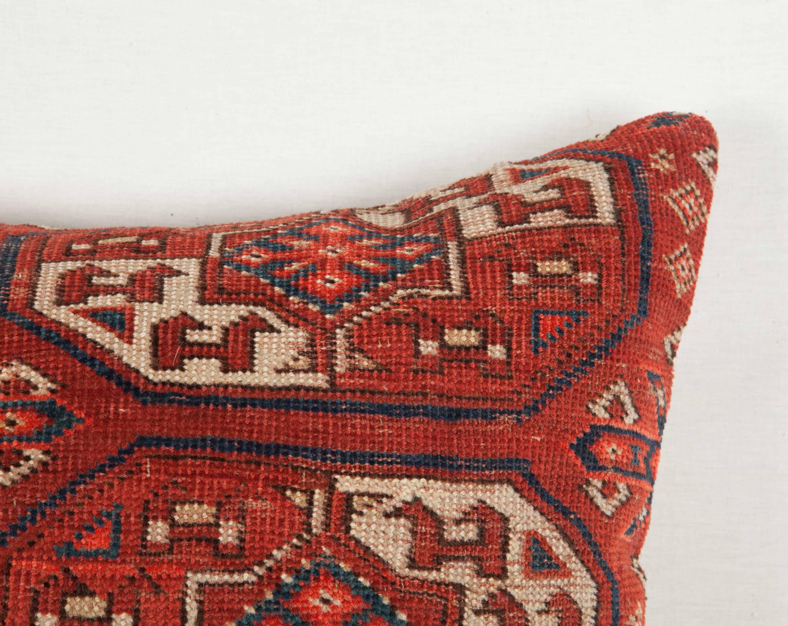 19th Century Antique Turkmen, Turkoman Tribe, Pillow For Sale