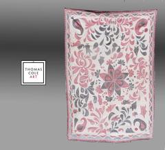 Antique "Kantha" (Embroidered Cotton 'Blanket', ) India, c. 1910