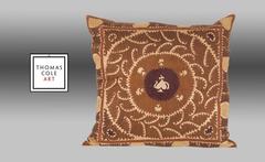 Vintage Uzbek Embroidered Pillow, Central Asia, 1960-1970