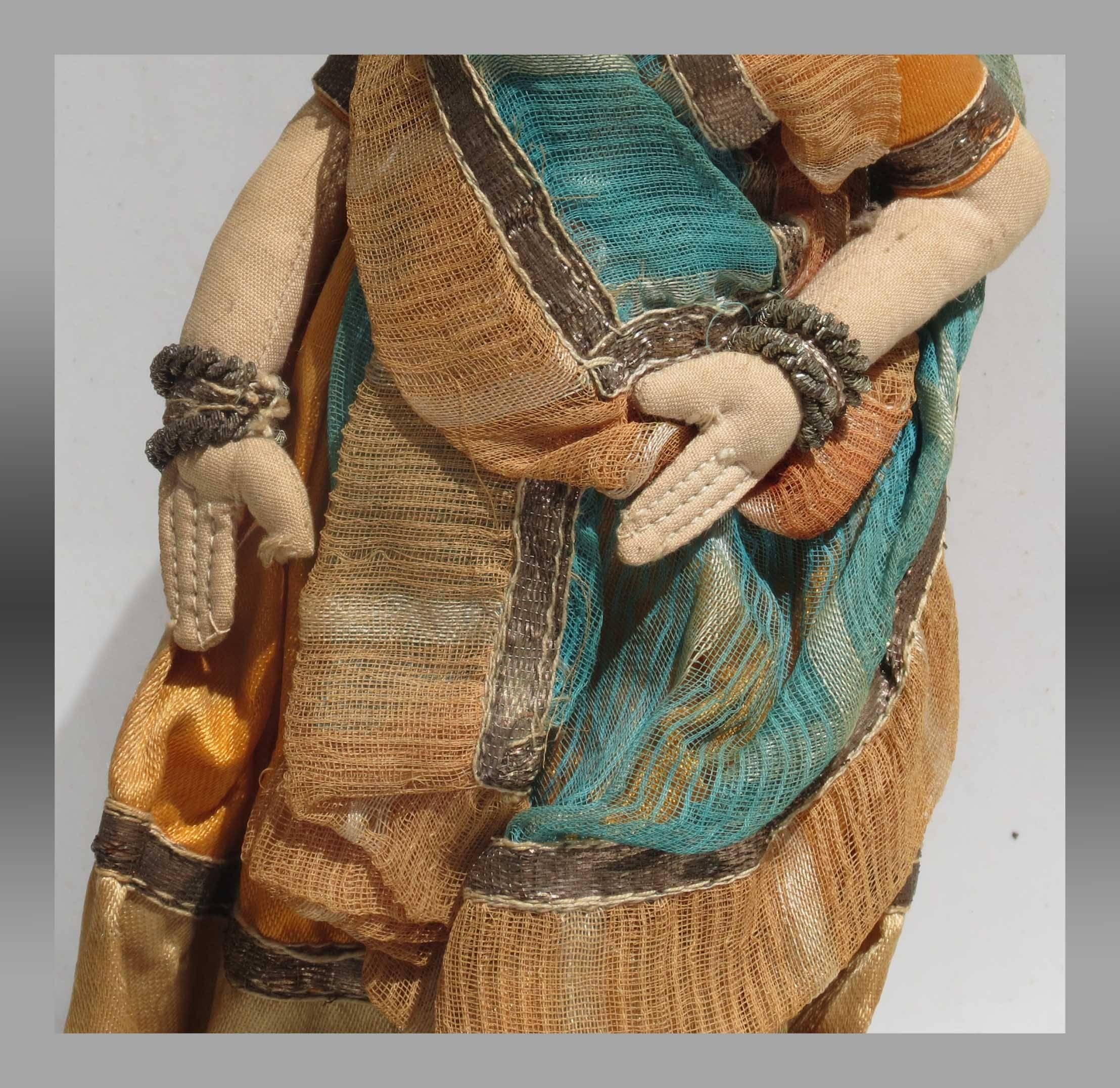 Other Antique Handmade Doll 'Female Figure, ' N. India, circa 1910-1912