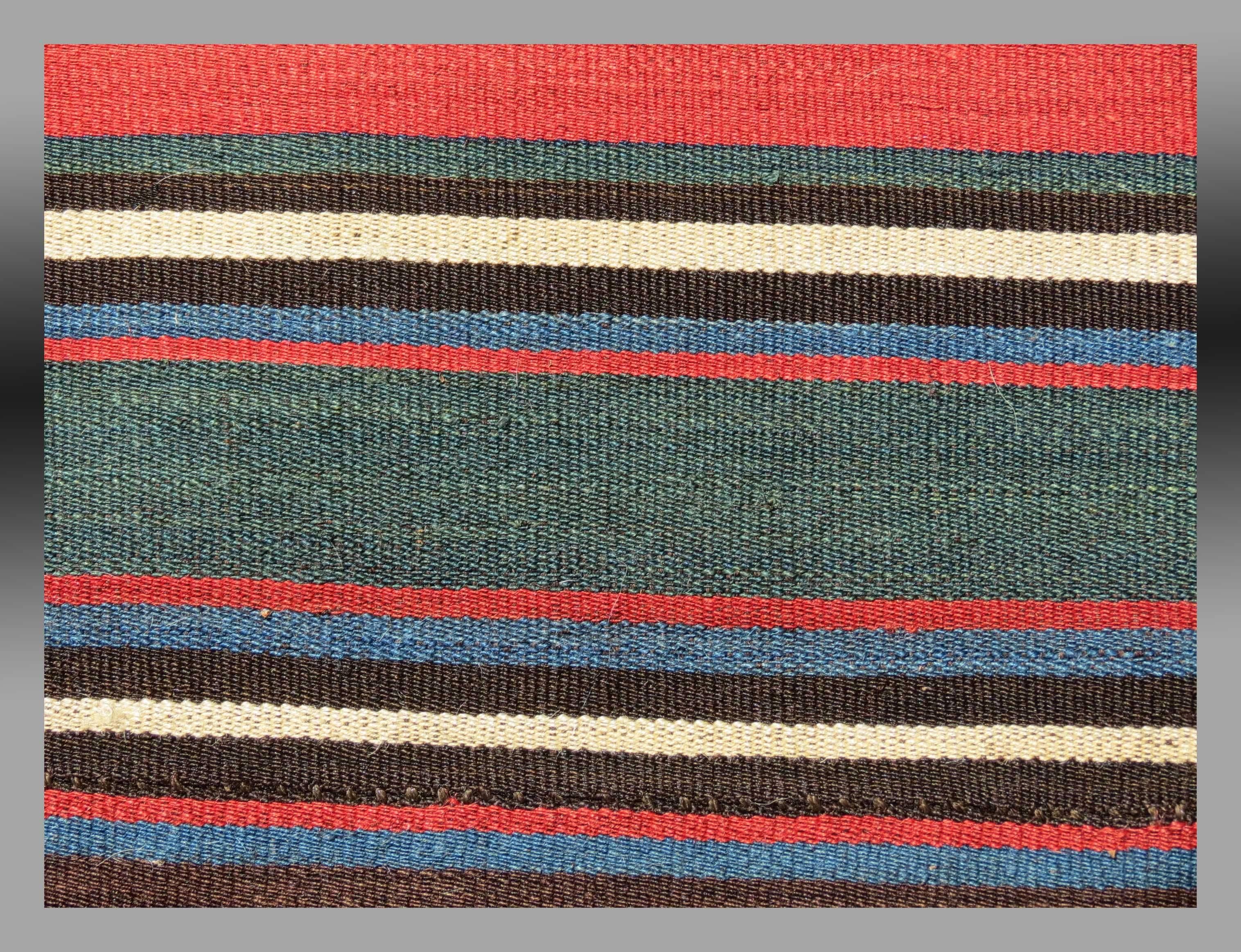 Wool Antique Shahsevan Jajim or Kilim, NW Persia, 19th Century For Sale