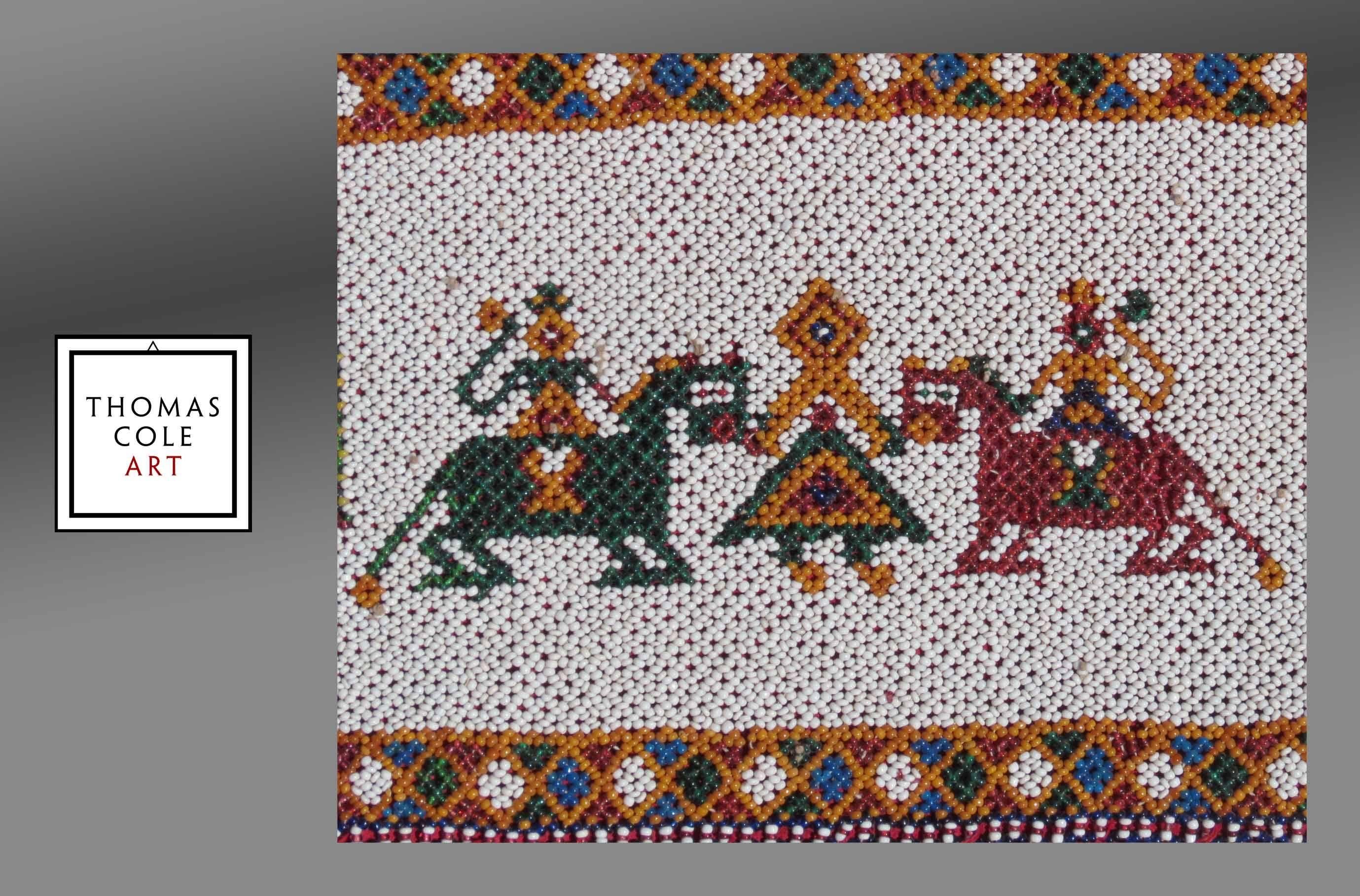 Rare Old Beaded Band, Gujarat 'W. India, 1920-1930 For Sale 1