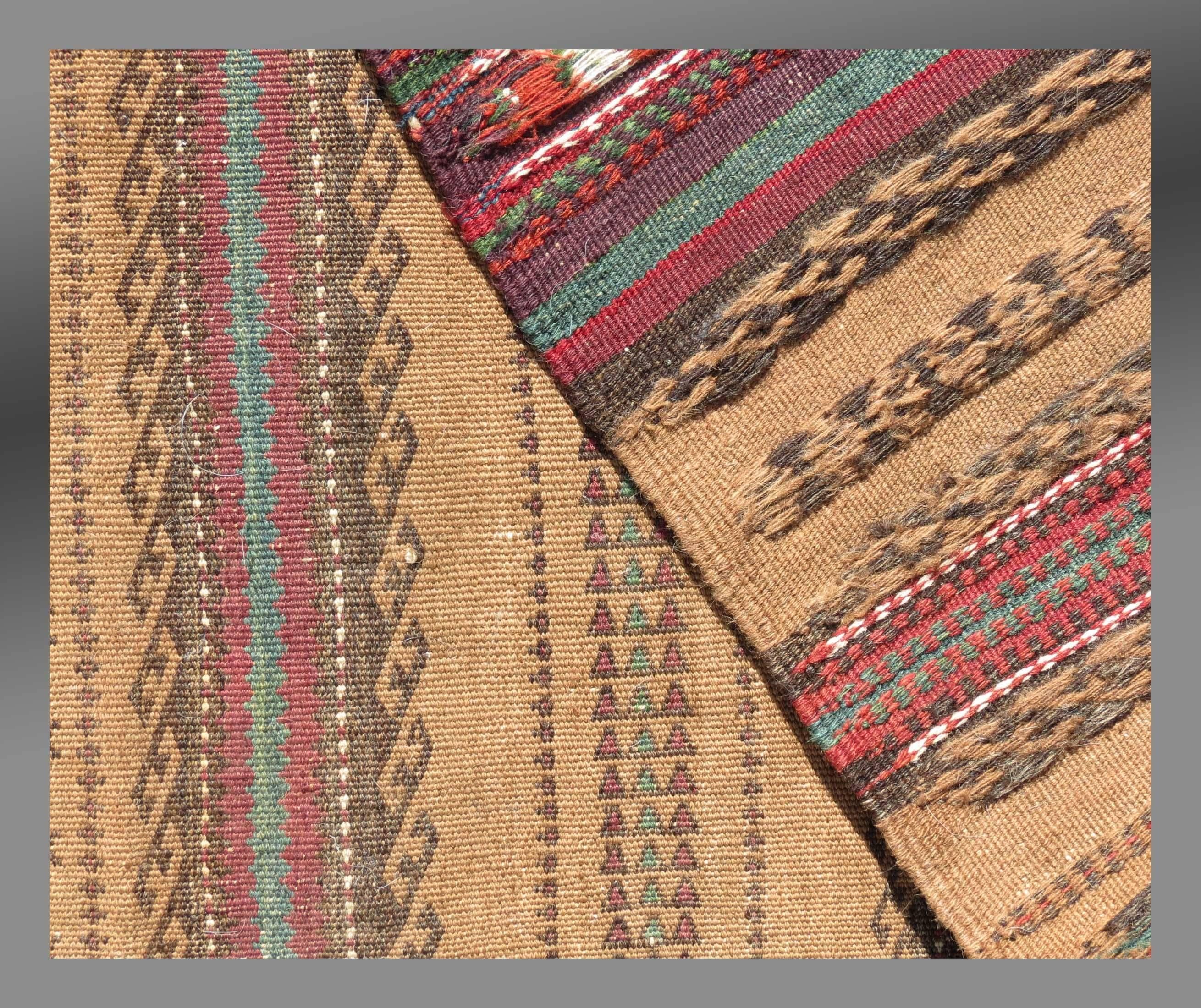 Wool Old Baluch Kilim, Runner, SE Persia, circa 1900 For Sale