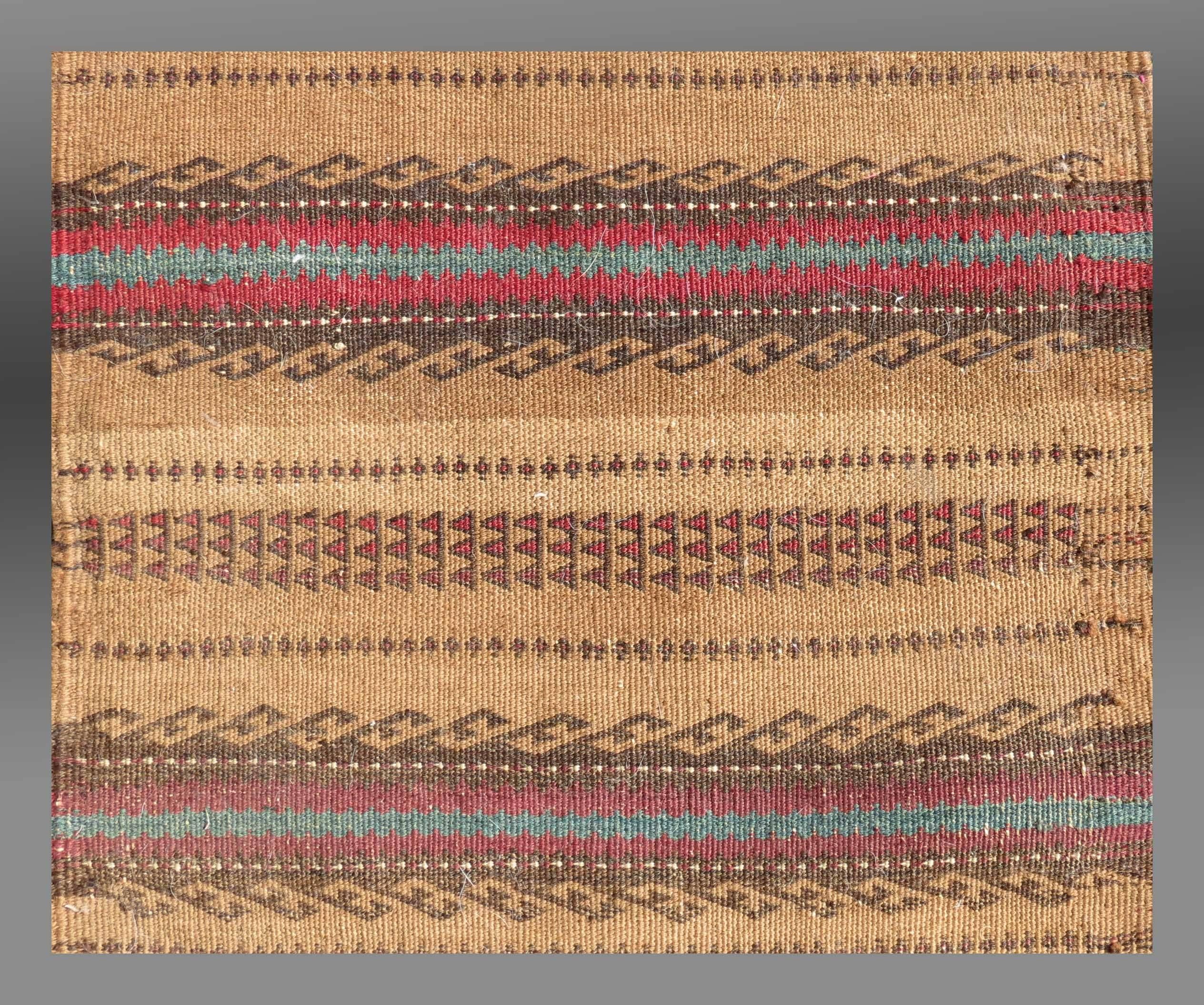 Old Baluch Kilim, Runner, SE Persia, circa 1900 In Good Condition For Sale In By Appointment Only, CA