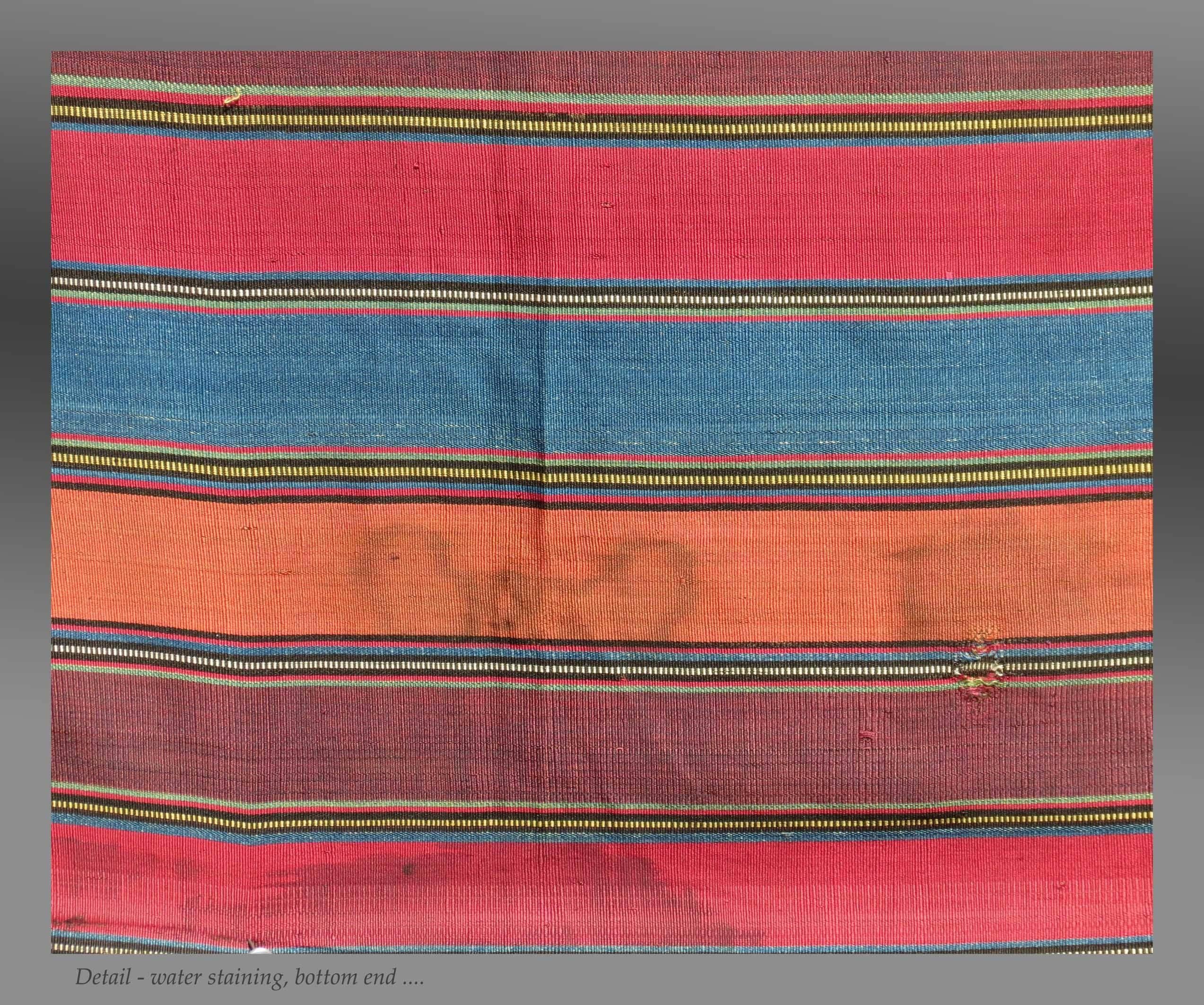Azerbaijani Antique Shahsavan Silk Cover, Silk Textile, Azerbaijan, circa 1850 For Sale