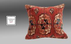 Antique Pillow, Ersari Tribe Turkmen Rug Frag