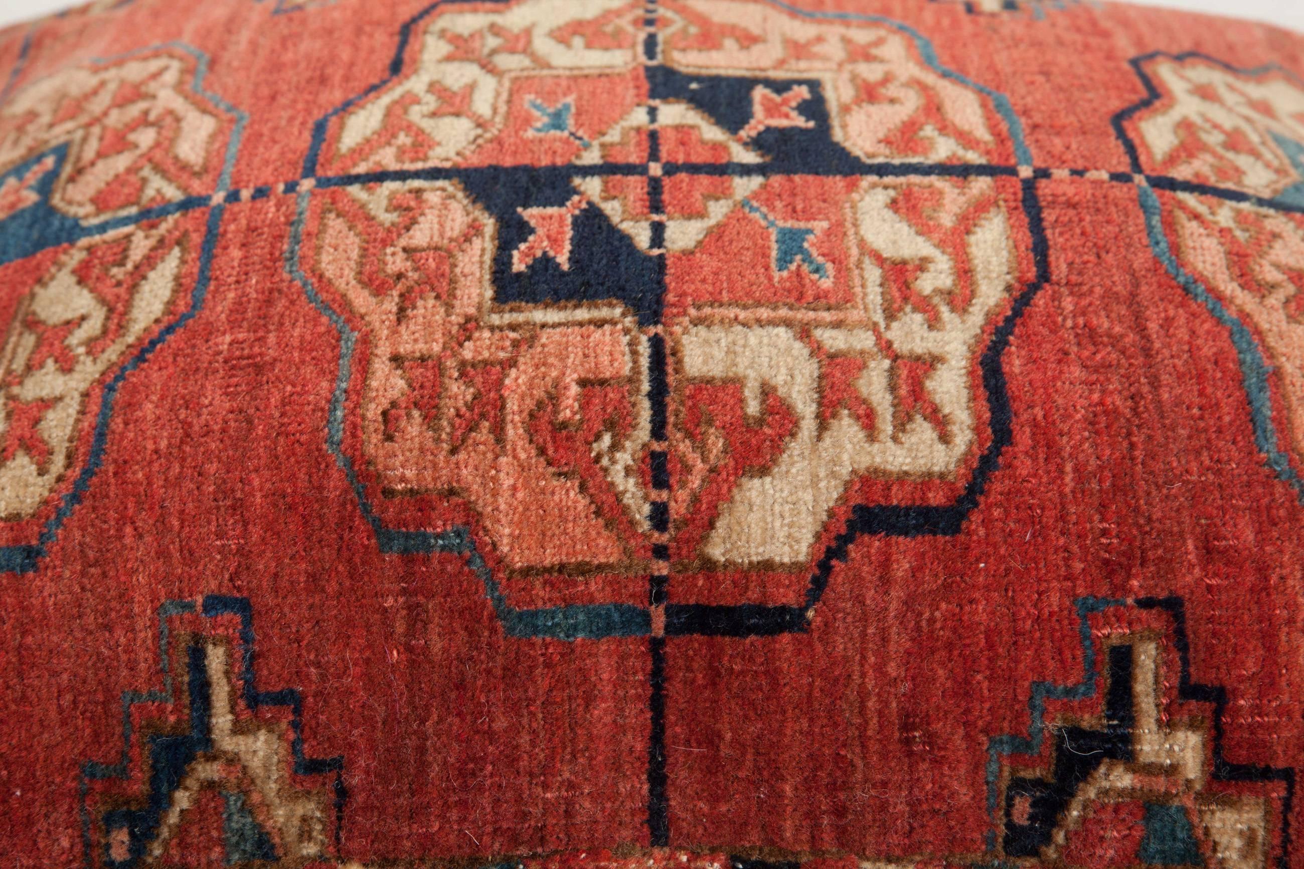 Antique Pillow, Ersari Tribe Turkmen Rug Frag In Good Condition For Sale In By Appointment Only, CA
