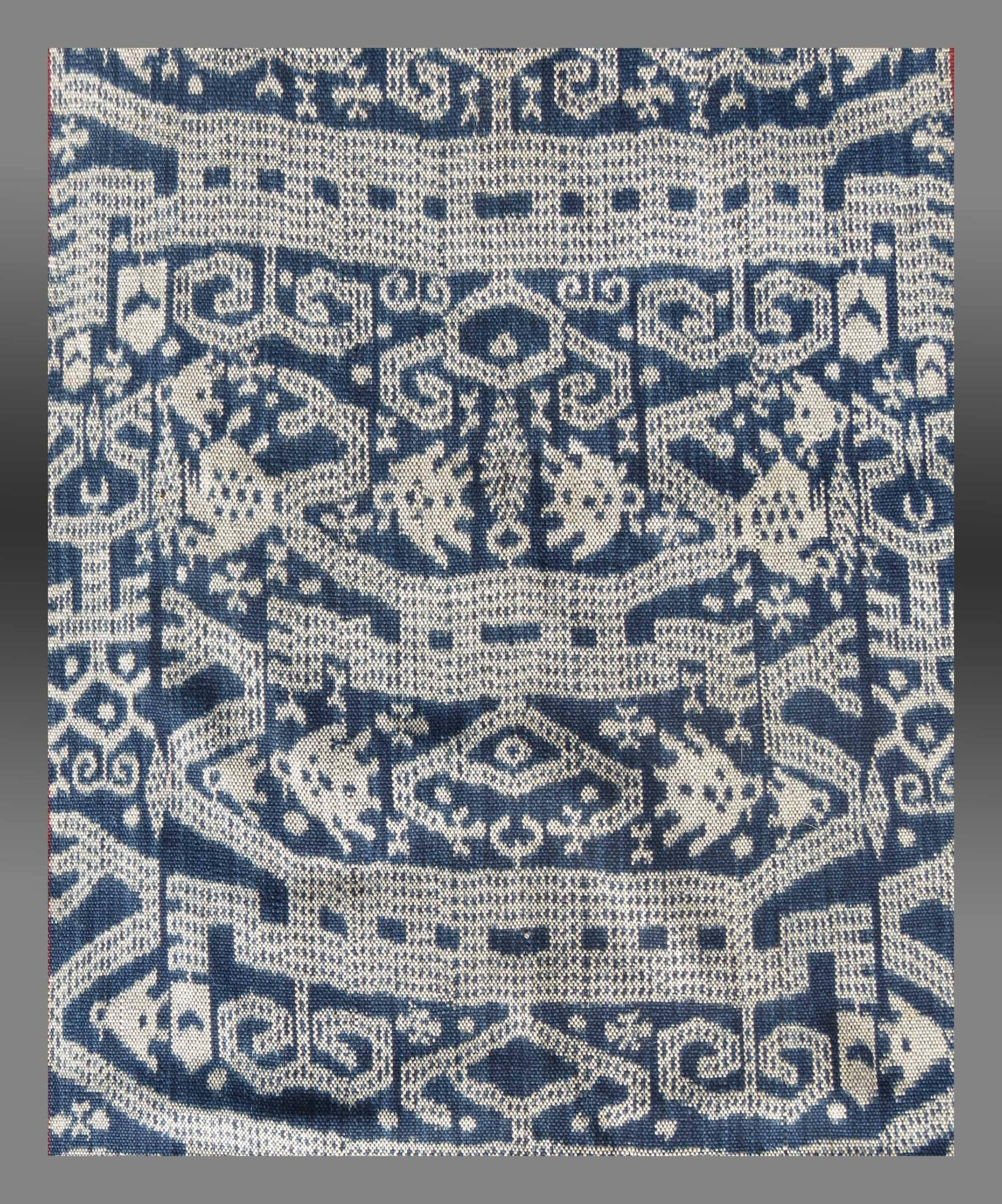 Timorese West Timor Tribal Cotton Ikat Textile, Decorative/Unusual, 1960s-1970s
