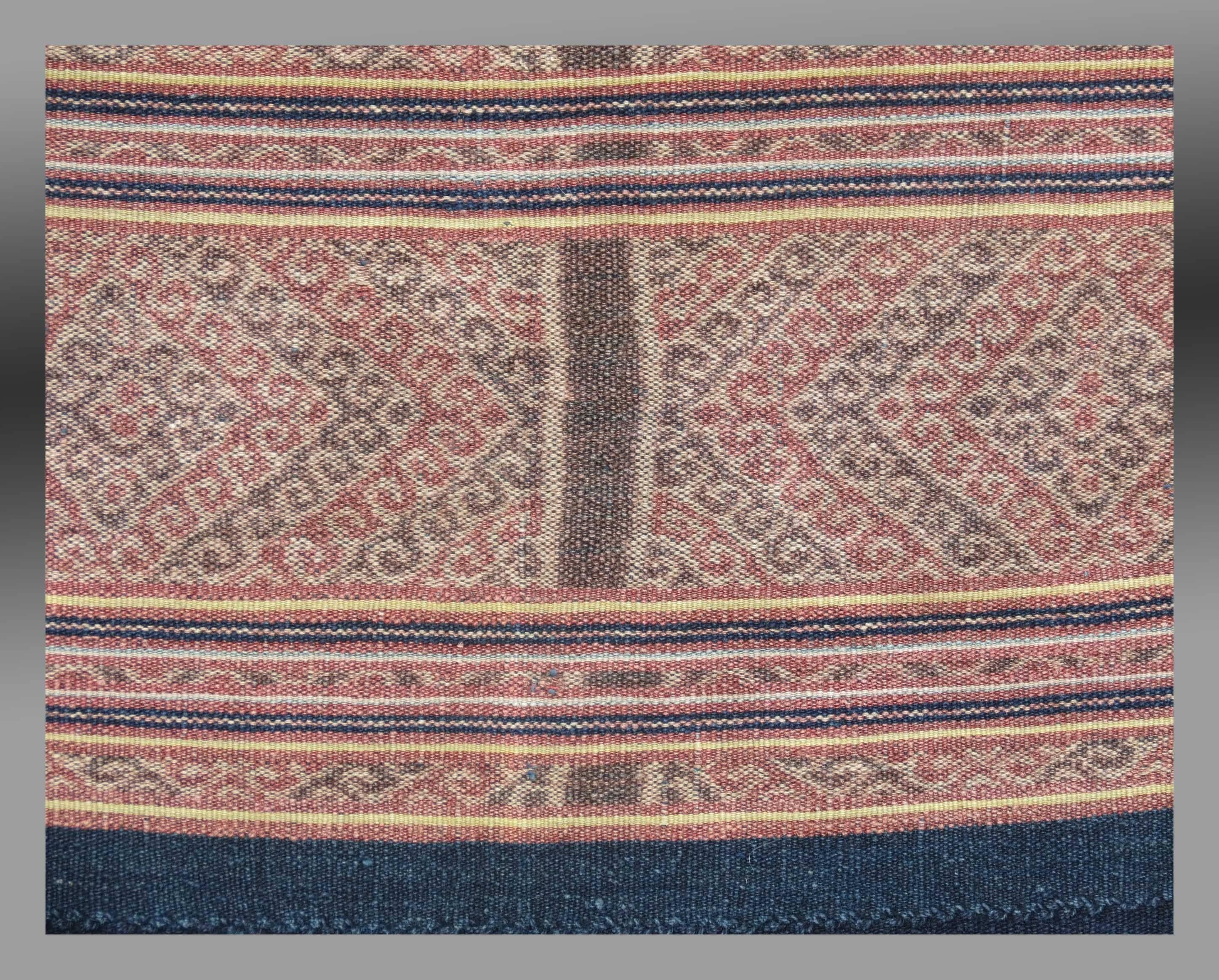 West Timor Tribal Cotton Ikat Textile, Fine Weave, 1950s In Good Condition In By Appointment Only, CA