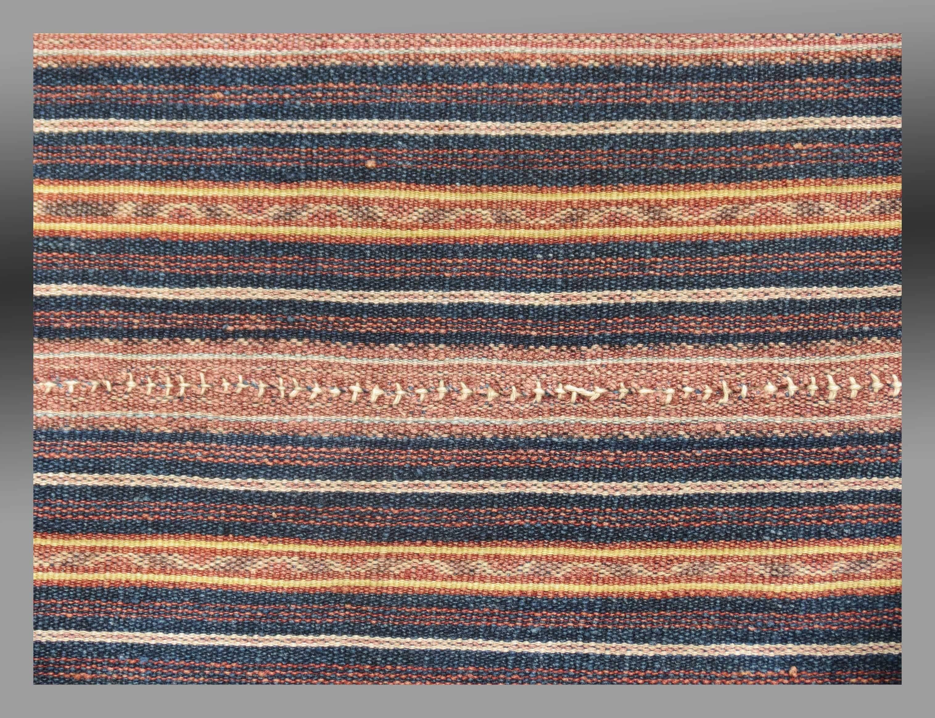 20th Century West Timor Tribal Cotton Ikat Textile, Fine Weave, 1950s