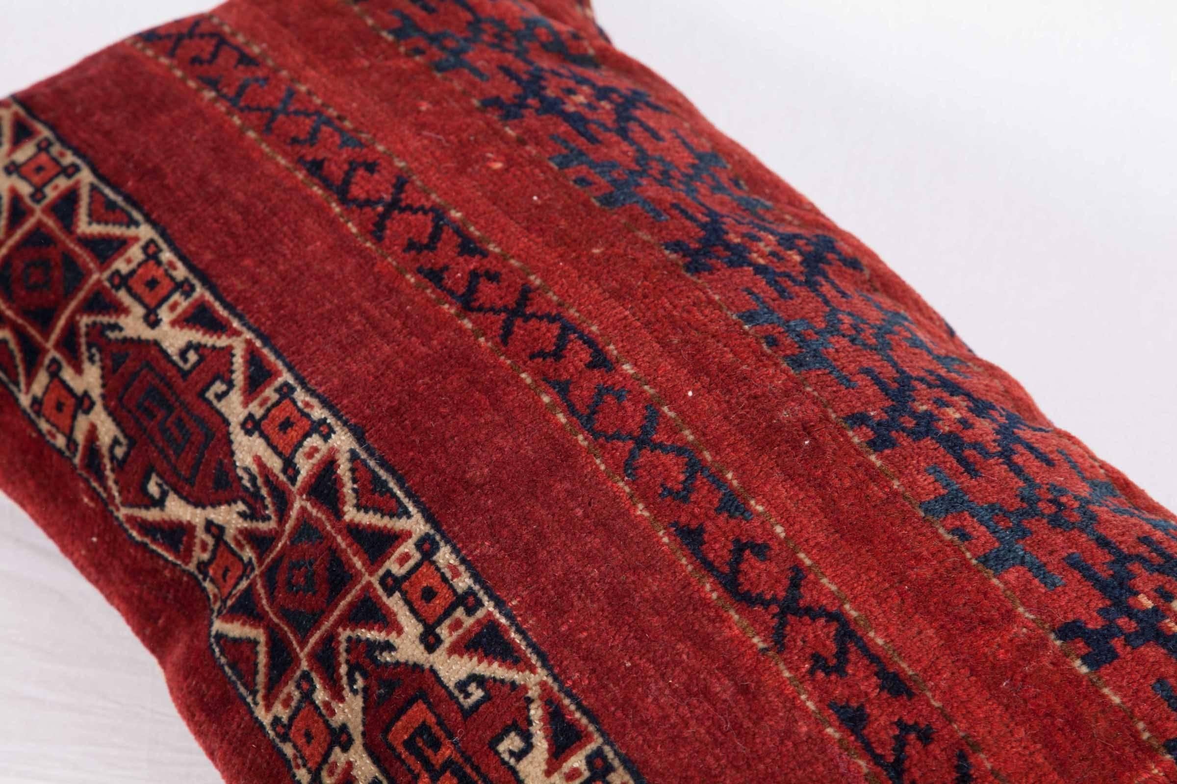 Woven Antique Ersari Turkmen Pillow For Sale