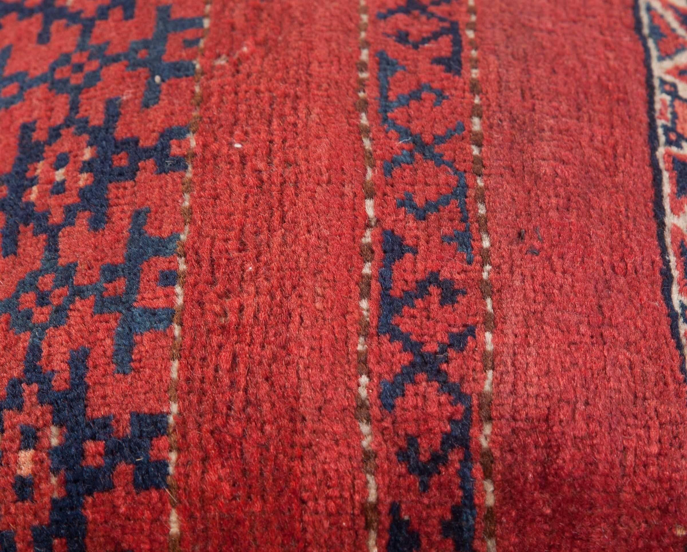 Antique Ersari Turkmen Pillow In Good Condition For Sale In By Appointment Only, CA