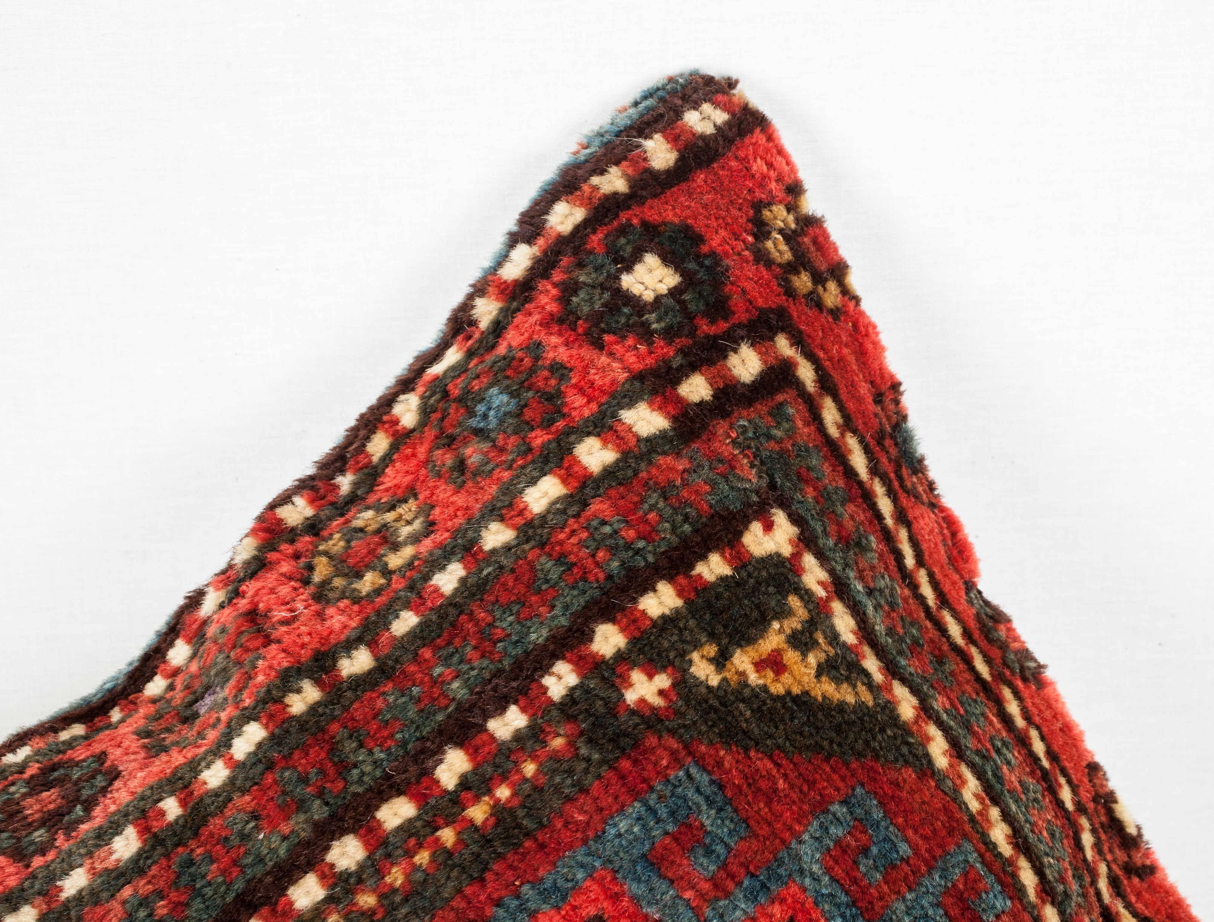 Wool Antique Baluch Pillow For Sale