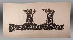 Vintage Uzbek Suzani, Embroidery Cut Out or Applique Bedspread or Wall Hanging