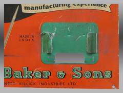 Vintage Tin Advertising Sign from India, Printed Lithograph, circa 1990s