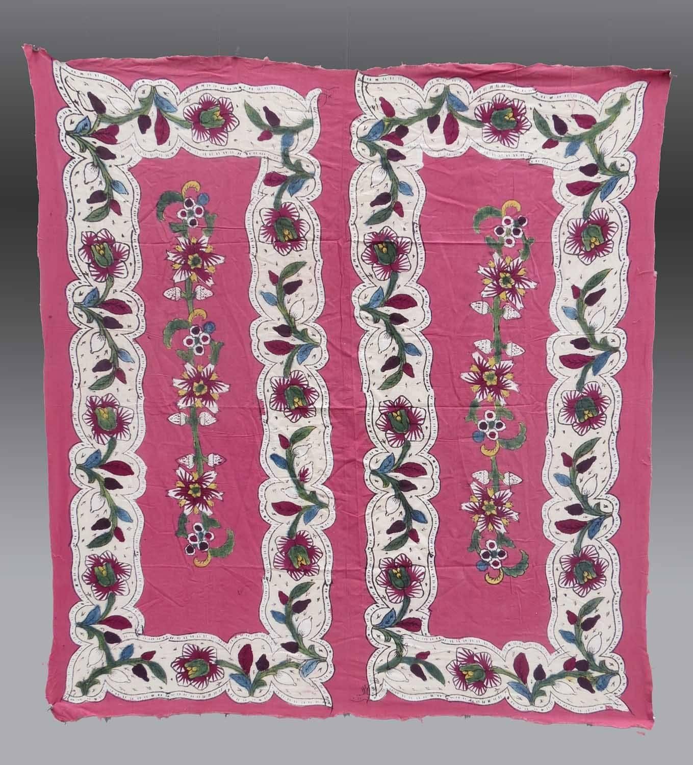 An example of a very artistic but little known textile type from western Anatolia, and the village of Kandili near Istanbul. It dates to the early 20th century, and is in good condition with no holes, stains, or repair (patch). The colors appear to