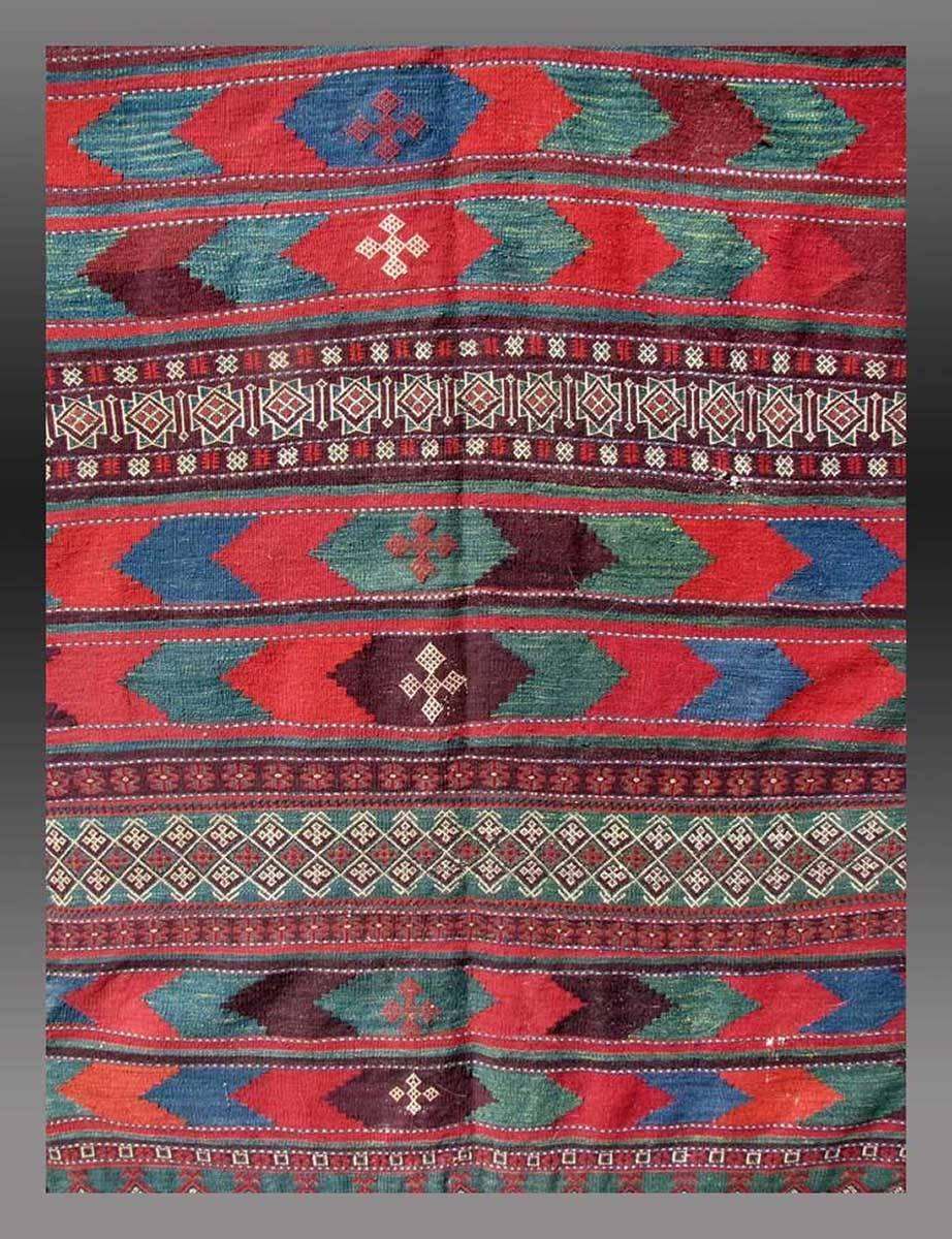 Other Antique Baluch Kilim, Flat-Weave, South East Persia, 19th Century For Sale