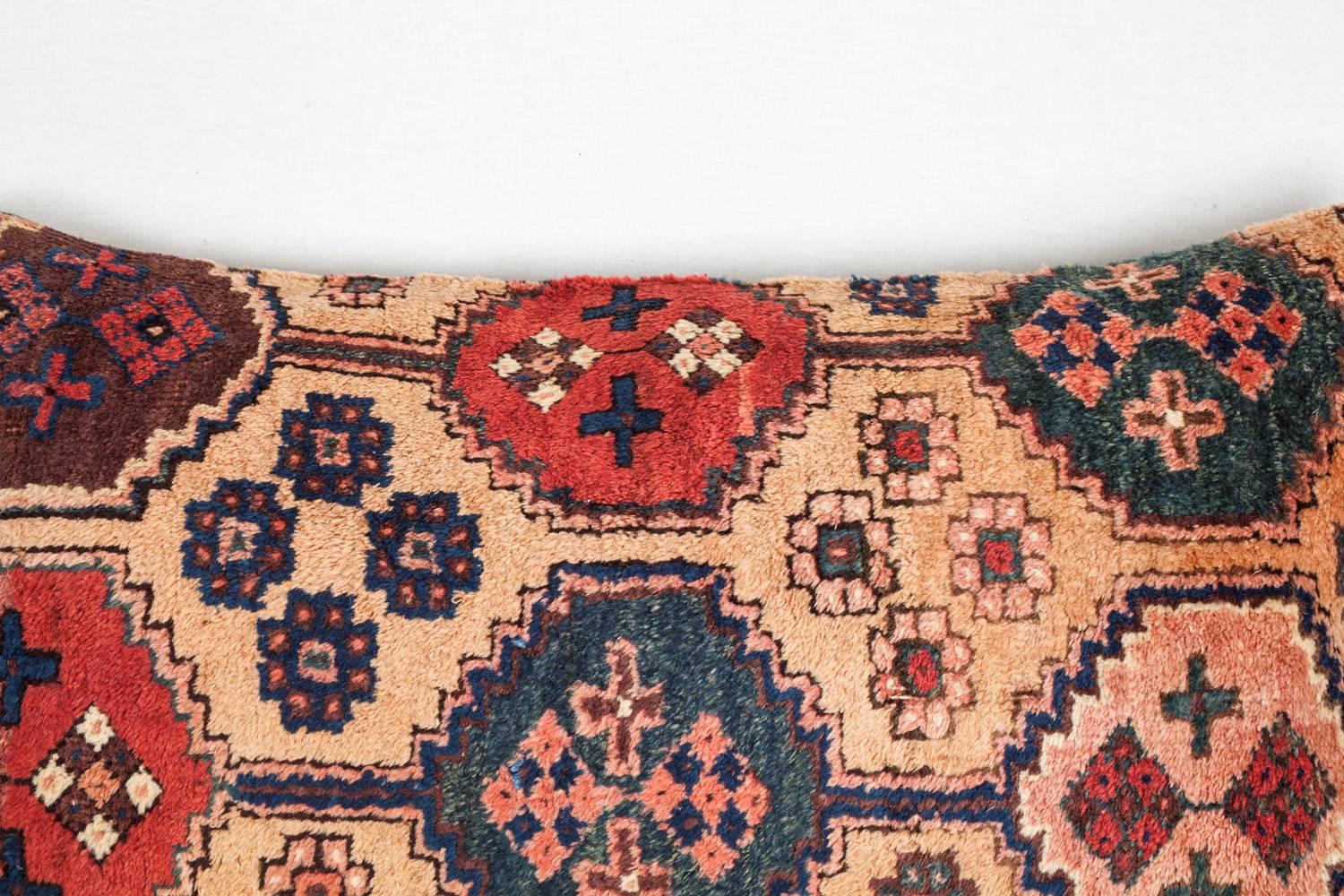 19th Century Antique Afshar Pillow  For Sale