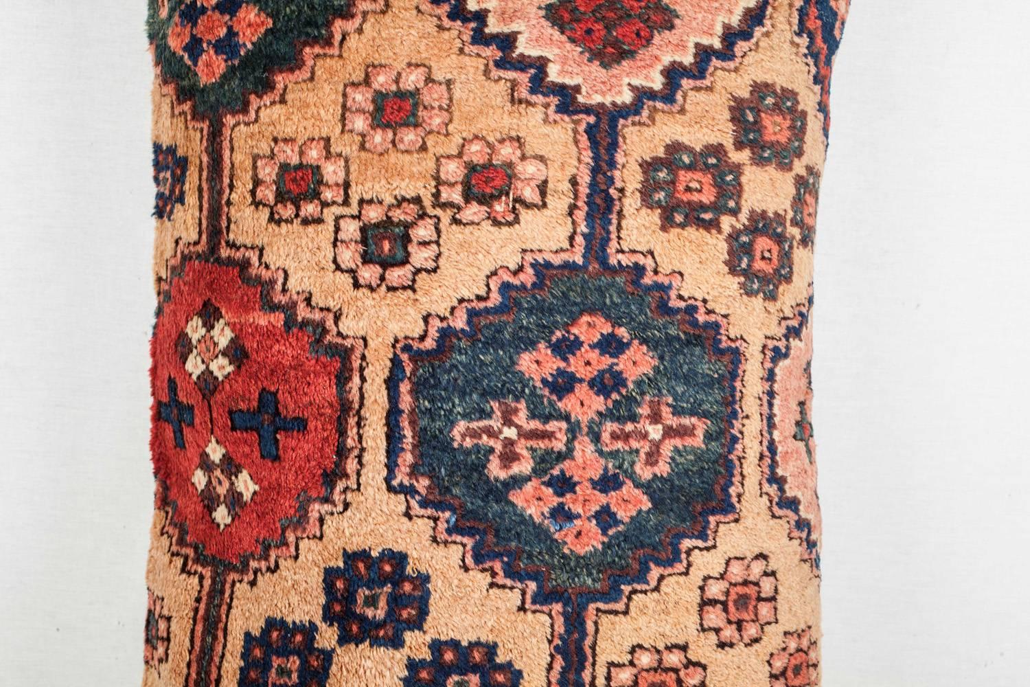 Woven Antique Afshar Pillow  For Sale