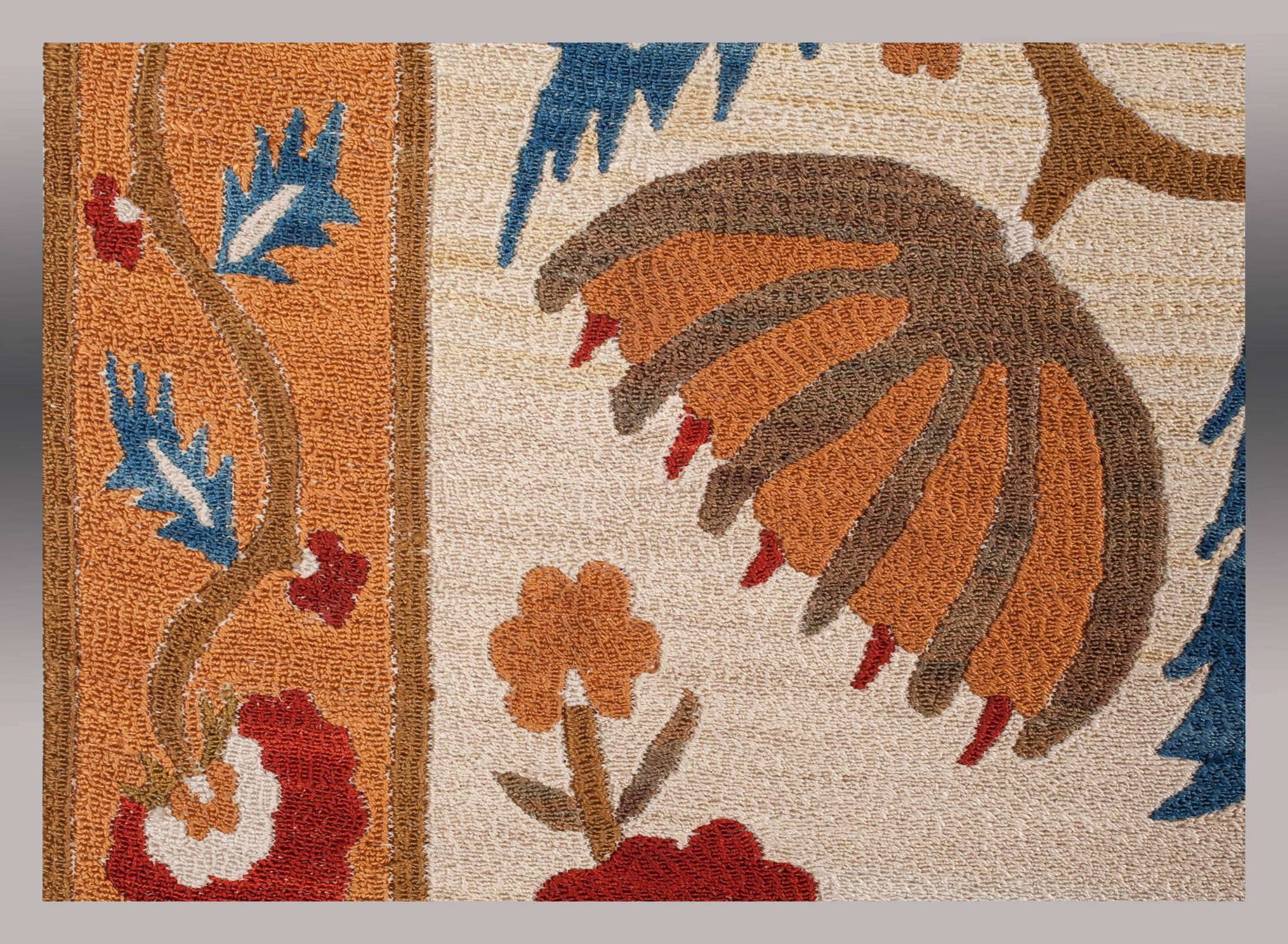 Embroidered Contemporary Silk Embroidery from Armenia For Sale