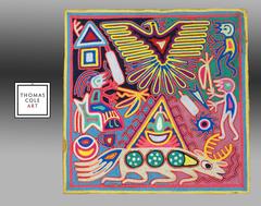 Vintage Huichol Yarn "Painting", Mexico, circa 1980