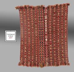 Antique Uzbek Flat-Weave or Small Kilim, Central Asia, 19th Century