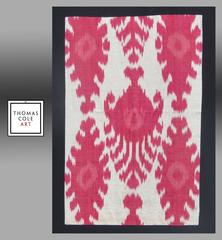 Antique Uzbek Ikat Panel, Central Asia, 19th Century