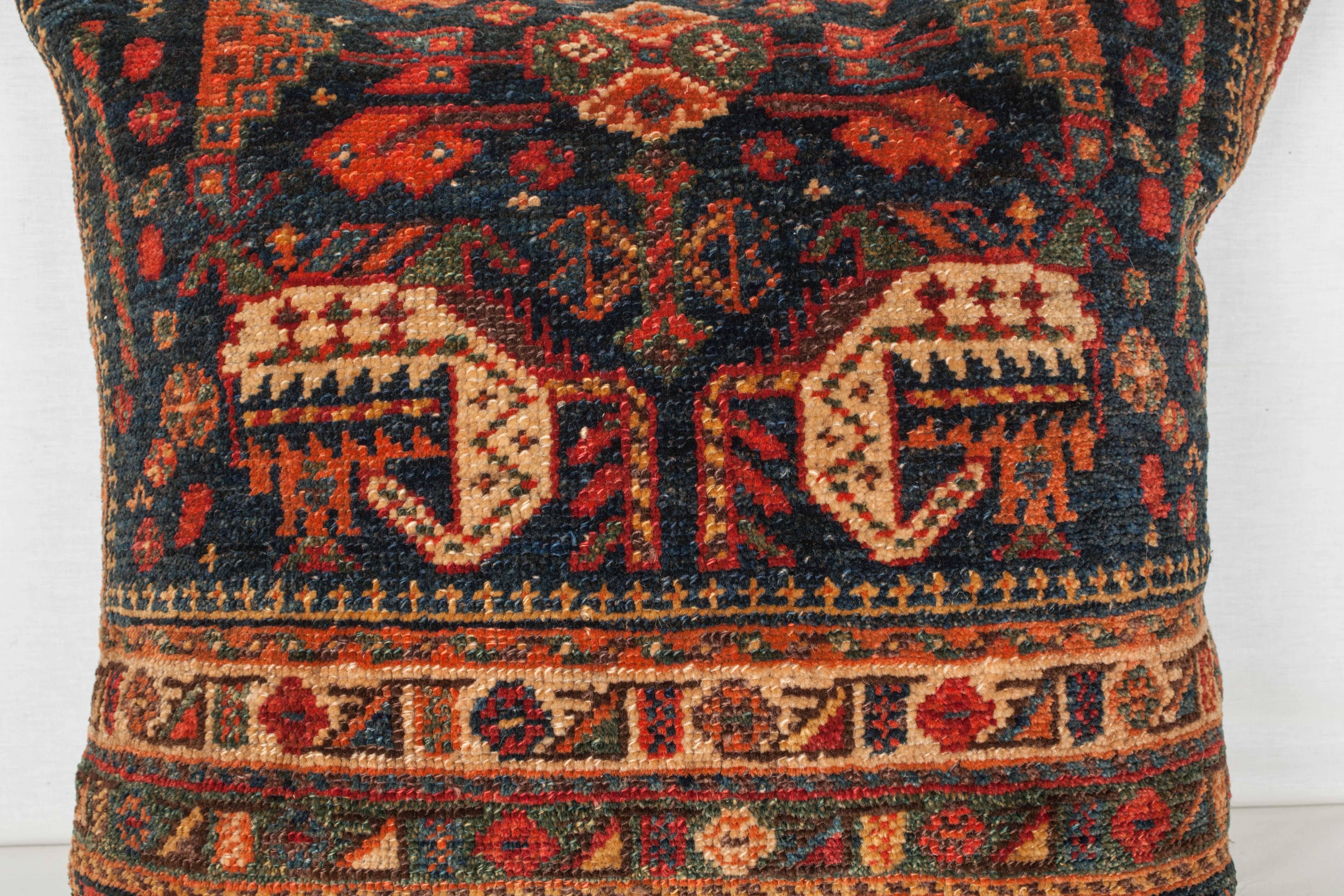 Wool Antique Luri Persian Tribal Pillow For Sale