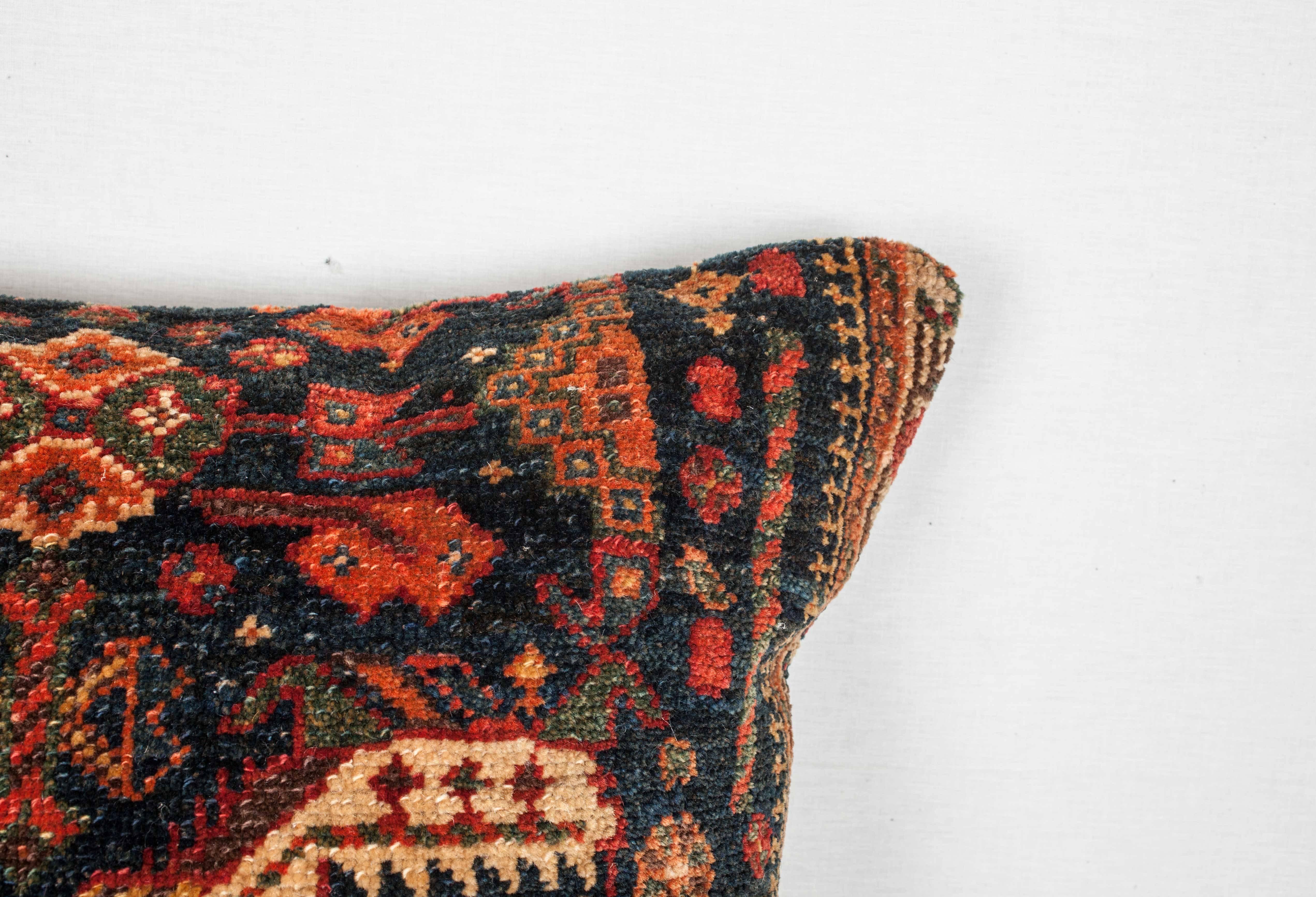 Antique Luri Persian Tribal Pillow In Good Condition For Sale In By Appointment Only, CA
