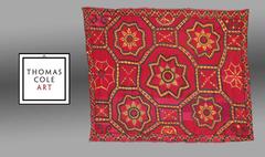 Antique Uzbek Embroidery or Suzani, Central Asia, 19th Century