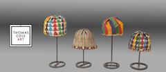 Four Anatolian, Turkish, Beaded Hats, Western Turkey, Inkoy, Early 20th Century