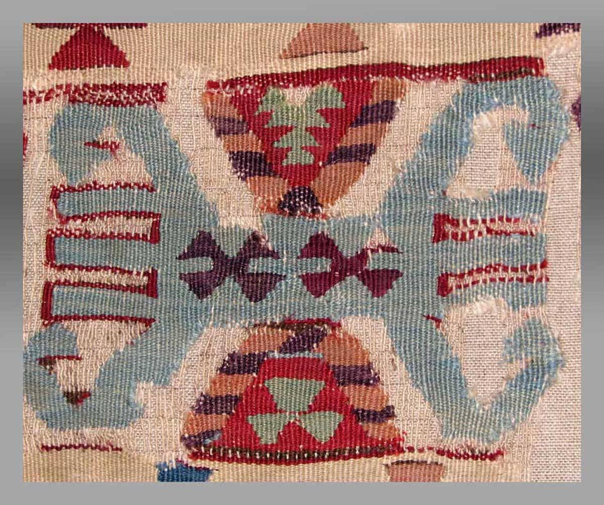 Turkish Antique Kilim Fragment Mounted from Central Anatolia, 18th Century For Sale
