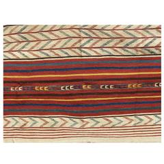 Antique Uzbek Kilim or Flat-Weave, North Afghanistan, circa 1900-1920
