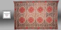 Vintage Uzbek Embroidery or "Suzani, " Central Asia, circa 1960s